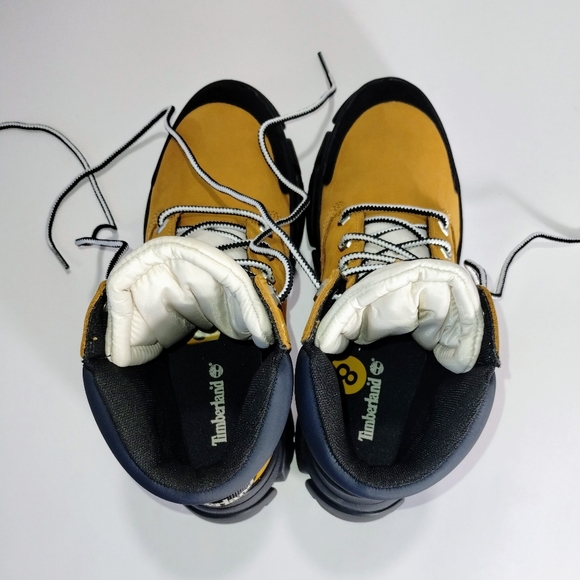 Timberland Adley Way Sneaker Boot Women 8 Tan Suede Outdoor Hiking Shoes NEW - Picture 8 of 9